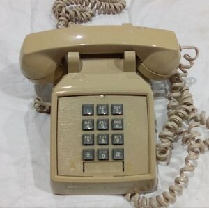 Classic Beige Corded Telephone